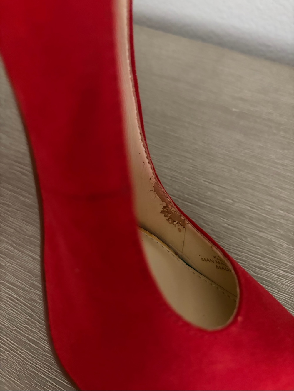 Jessica Simpson Red Suede Stiletto Pumps - Picture 2 of 4